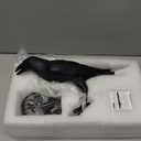 Shandaglo Crow Lamp Raven Table Lamp with Bulb, Crow Light - Gothic Halloween Decor for Bedside Bedroom Living Room Decor