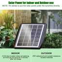 Solar Automatic Drip Irrigation Kit System, JIYANG Solar Powered Auto Easy DIY Watering Device Supported Pots Plants, 6 Timing Modes with Anti-Siphoning Device (Supported 10 Pots, 6Timing Modes)