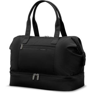 Samsonite Better Than Basics Weekender Duffle  Drop Bottom Travel Bag with 14 Laptop Compartment, SmartSleeve (One Size, Black)