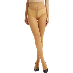 YOGAPRO Rip Resistant Tights for Women, 40D Semi Sheer High Waist T-Crotch Durability Pantyhose, L/XL