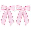 5 Inch Hair Bow Clips Edged Grosgrain Ribbon Hairpins Handmade Hair Accessories with Alligator Clips for Girls Women, Pink with Rose Red