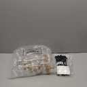 Baderke 48 Pcs 3.4oz Plastic Potion Bottles with Cork & Santa Claus Felt Belt, Round Christmas Candy Jars Ball Shape Bottles for Drink Christmas Gifts Table Decoration DIY Crafts