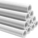 LESSO 10 PCS 1" PVC Pipe Furniture Grade, 3.28 FT feet DIY PVC Projects Set for Home, Greenhouse, Garden, Farm, Workshop, Spring,Summer, Sch.40 White [40" x 10 Pack]