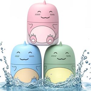 Cute Dinosaur-Shaped Toilet Bowl Cleaner Bottle, Bathroom Toilet Tank Cleaner with Ocean, Jasmine, and Peach Scent,Three bottles can be used for 9 months (Ocean&Peach&Jasmine)