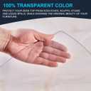 Table Protector Clear PVC Table Pad Table Cover Plastic Desk Mat 22x48 Inch