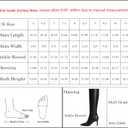 Knee High Boots Women Pointed Toe Tall Boots 3 In Stiletto High Heel Long Boots Side Zipper Dress Knee High Boots (10, Black)