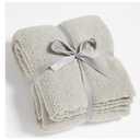 CYMULA Knit Throw Blanket for Couch Light Grey - Super Soft Lightweight Plush Fuzzy Fluffy Warm Cozy Blankets and Throws for Sofa Bed, 50 x 60 inches