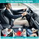 Seat Cushion with Lumbar Support Pillow for Truck Driver, Memory Foam Chair Cushion for Tailbone Pressure Relief & Long Driving, L-Shaped Ergonomic Non-Slip Seat Cushions for Car, Truck, Desk, Chairs