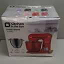 Kitchen in the box Stand Mixer, 4.5QT+5QT Two bowls Electric Food Mixer, 10 Speeds 3-IN-1 Kitchen Mixer for Daily Use with Egg Whisk, Dough Hook, Flat Beater (Neon Pink, 5QT)