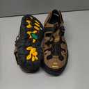 SAGUARO Men's Sport Sandals Adjustable Strap Closed Toe Outdoor Hiking Sandal Beach Water Shoes (Brown)