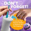 GuruNanda Kids Water Flosser – Portable Oral Irrigator for Children Ages 6+, 4 Gentle Modes, 4 Nozzles, 2-Min Smart Timer, Cordless, BPA-Free, Monster Frens Theme Kids Floss for Braces, Sensitive Gums