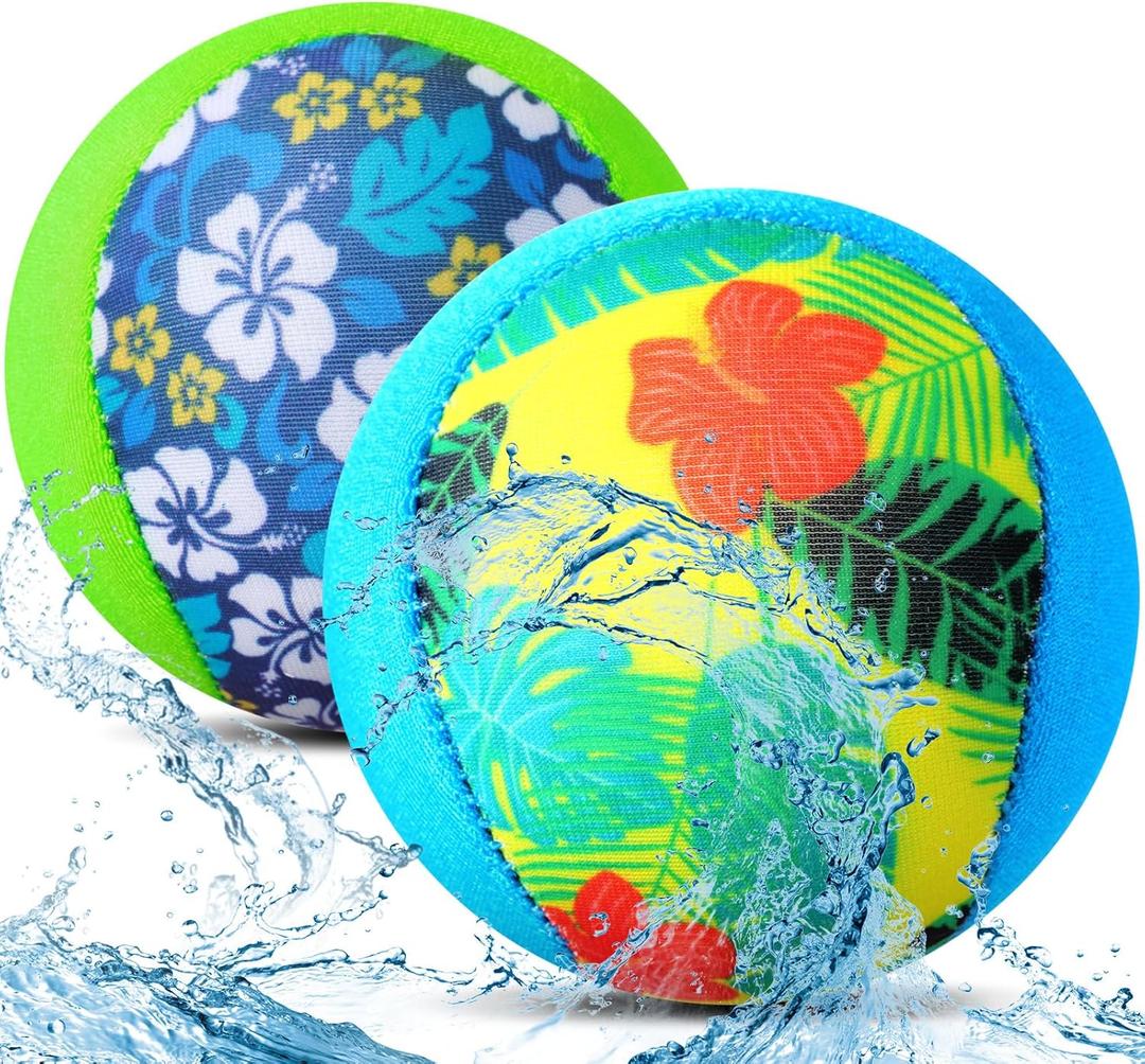 8 PAck Realspring Water Skipping Ball for Children Water Grip Bouncing Ball Summer Beach Pool Toy for Adult Fun Swimming Pool Games Party Lake River Favors