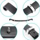 10L0L 103628801 Golf Cart Heavy Duty Front 2-Leaf Spring Kit with Bushings & Sleeves for Club Car DS 1981-Up and Precedent 2004 Up & Tempo & Onward 2017-Up Gas Electric Models, OEM 1012030,1015108