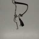 BEAULEGAN Lightweight Purse Leather Chain Strap Replacement for Shoulder and Crossbody Bag, 51 Inch Long (Dark Brown/Silver)