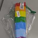 Colorful Bold Rainbow Wall Border Stickers Peel and Stick, Self Adhesive PVC Rainbow Wall Waist Sticker Rainbow Decals for Kids Room Playroom Door, 125.98" x 15.75"