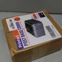 Prinfort 4"x4" (Actual: 3.5"x3.5") Deck Post Base Covers Aluminum, Split Style Post Base Trim Skirt Decorative Black 2Pack