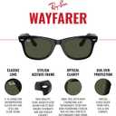 Ray-Ban RB2140 Original Wayfarer Square Sunglasses (Black)