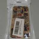 Qivtpjkrin Vintage Halloween Design Phone Case for iPhone 13 Pro, Hippie Cat Skull Pumpkin Pattern Cover for Girls Boys for iPhone 13 Pro, Unique Trendy TPU Bumper Cover Case