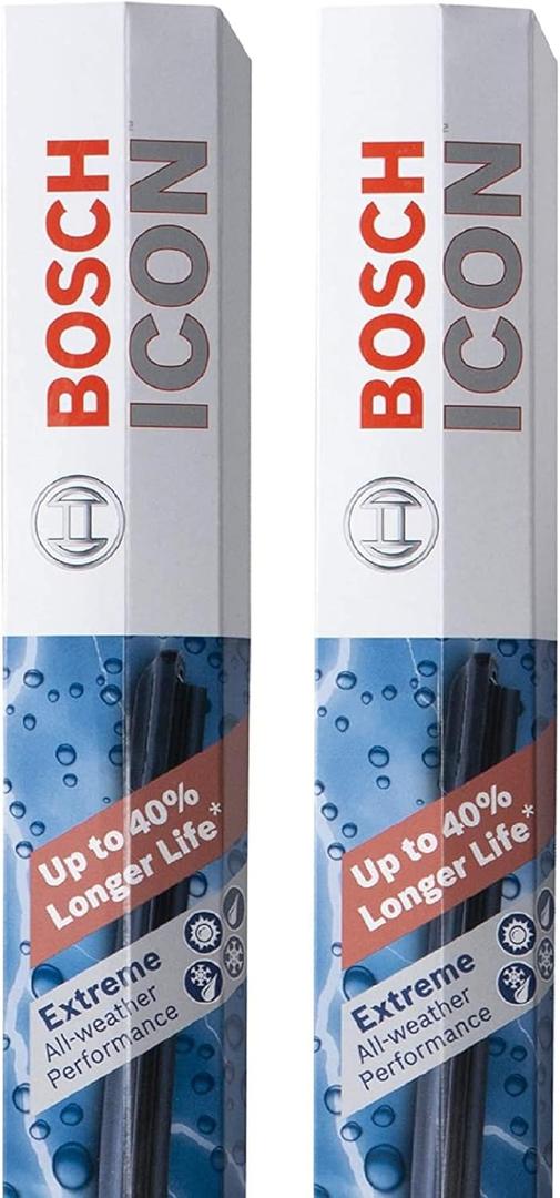 BOSCH 26A16A ICON Beam Wiper Blades - Driver and Passenger Side - Set of 2 Blades (26A & 16A) (2-Pack)