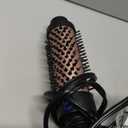 Thermal Brush 1.5", Thermal Round Curling Brush with 2 Settings, Long Lasting Universal Voltage Heated Curling Iron for All Hair, Tourmaline Ceramic, Negative Ion Technology, Rose Gold