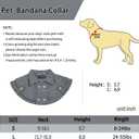 Dog Tuxedo Wedding Suit Shirt with Bow Tie, Formal Outfit Tux Attire for Puppy Small Medium Dogs Cats Costume (White&Black Scarf, Large)