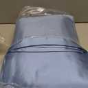 BEDELITE King Size Sheets Set, Luxury Soft Airy Blue Satin Sheets for Hair and Skin, Similar to Silk Bed Sheets Set 4 Pieces with 1 Deep Pocket Fitted Sheet, 1 Flat Sheet, and 2 Pillowcases