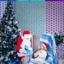 3 x ADLKGG Winter Wonderland Decorations, Frozen Birthday Party Backdrop, Blue Purple Snowflake Foil Fringe Curtain Tinsel Streamers Photo Booth Props for Christmas Baby Shower Home Decor, 3Pcs