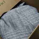 MaiRve Charcoal Grey King Comforter Set, Textured Design Grey Crinkle Bed in A Bag King Size, 7 Pieces Bedding Set for Men Women with Comforter, Sheets, Pillowcases & Shams 102"x 90"