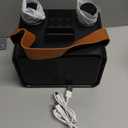 Karaoke Machine,Portable Bluetooth Speaker with 2 Wireless Microphone for Adults & Kids with LED Lights, Karaoke Microphone with PA System Supports USB/TF/AUX,Gift for Party (Black)