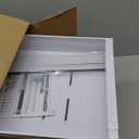 4 Pack Expandable Pull Out Cabinet Organizer 21"Deep With Raising Pad for Framed Cabinets,Upgrade 3 Slide Rails Slide Out Drawers,No Drill Roll Out Shelves,Adjustable Width 12.1"-20.4" White