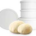 Pizza Dough Proofing Box | 1300 ml and 700 ml Silicone Stackable Pizza Dough Proofing Containers | Pizza Proofing Container for Family Size Dough