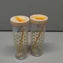 Plastic Sipper & Straw Lemon, 2pack
