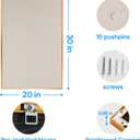 OWLKELA Cork Board, 30 x 20 Inch, Champagne Framed
Aluminum Framed Fabric, Bulletin Board, Ideal for Home Office and Bedroom