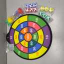 HELLO PAPAYA Magnetic Dart Board - 12Magnetic Darts+12Sticky Balls Or 2 Toy Gun+40 Foam Dart,Fun for Family Game and Party with Friends, Christmas Birthday Gifts Toys for 3-12 Year Old Boys (Large)