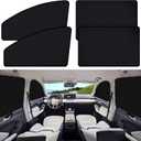 ZATOOTO Suede Car Window Shades 4PCS - Car Window Covers for Ultimate Privacy, UV Protection, and Heat Insulation, Side Window Sun Shade Perfect for Camping, Travel, Baby Safety, and Daily Use