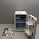 Cooluli 15L Mini Fridge for Bedroom, Car, Office Desk & College Dorm - 12V Portable Cooler & Warmer for Food, Drinks, Skincare - AC/DC Small Refrigerator with Glass Front, White