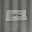 Pill Organizer 7 Day, Weekly Pill Box, Pill Case Large 28 Compartment, Portable Daily Medicine Container (Blue) (Blue, Large)