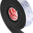 PATIKIL 1-1/5"W x 5/8" T x 6.6Ft Insulation Foam Tape, 2 Rolls Self-Adhesive EVA Weather Stripping for Wrap Pipe Door Window Insulation Soundproof Anti Vibration Collision, Black
