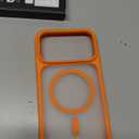 TORRAS Stronger Magnetic & Shockproof for iPhone 17 Pro Max Case, Fit for MagSafe, Military Grade Drop Protection, Camera Control, DIY Button, Slim for iPhone 17 Pro Max Case Translucent Orange