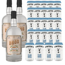 Dhōs Handcrafted Non-Alcoholic Orange 750 ML Bottles with Owen’s Mixers Club Soda 8.2 OZ Cans - Keto-Friendly, Zero Sugar, Zero Calories, Zero Proof - Perfect for Mocktails - Made in USA (No BB Day)