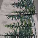 Horaldaily Christmas Tablecloth 60×84 Inch Rectangular, Winter Snow Trees White Washable Table Cover for Party Picnic Dinner Decor