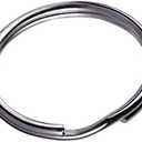 KINGFOREST 200-Pack Split Key Rings (1 Inch/25mm) - Silver Nickel Metal Keychain Rings for Keys, DIY Crafts, Bags & Accessories - Durable Bulk Keyring Hardware with Smooth Edges, Pack Of 2