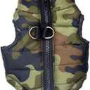 Winter Dog Vest - Warm Coat for Cold Weather, Windproof & Waterproof. Small Dogs ONLY - Teddy, Chihuahua, Yorkshire. Camouflage XXS (XXS(Back:7.0", Chest:11.0", 2.0-3.0lbs))