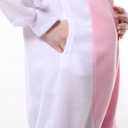 RANRNAR Adult Onesie Pajamas,Halloween Animal Costume,Cosplay Christmas Sleepwear Jumpsuit onesie for women (White, S)