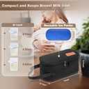 Breast Milk Cooler Travel Bag with Ice Packs - Small Portable Insulated Bag for Frozen Breastmilk - TSA Approved, Fits 5-7 Narrow Storage Bags (3-5oz), Fits Inside Diaper Bag