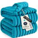 Bedsure GentleSoft Teal California King Size Blanket for Couch - Cozy Soft Blankets for Women, Cute Small Fleece Throws for Girls, Birthday Gifts for Women, 102x96 Inches