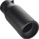 DC Sport Black Universal Bolt On Exhaust Tip 2.875" Inlet 3.75" Outlet - Fits 1.75" - 2.5" Tail Pipes