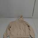 SHEWIN Women's Casual Hoodies Long Sleeve Solid Lightweight Pullover Tops Loose Sweatshirt with Pocket (1 Apricot) S