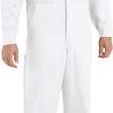 Red Kap mens Button Front Cotton Coverall (46 Tall, White)