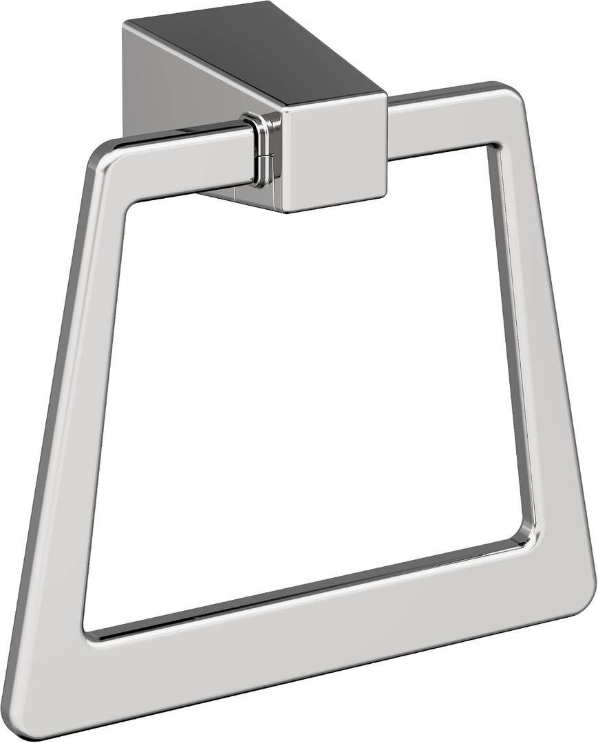 Amerock BH3600226 | Chrome Towel Bar | 6-13/16 in (173 mm) Length Towel Holder | Blackrock | Hand Towel Holder for Bathroom Wall | Small Kitchen Towel Holder | Bath Accessories